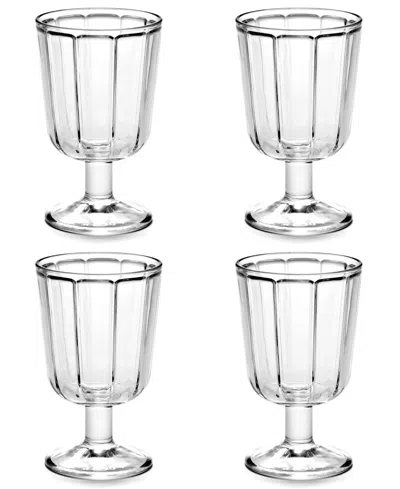 Serax Surface Wine Glasses, Set Of 4 In Transparent