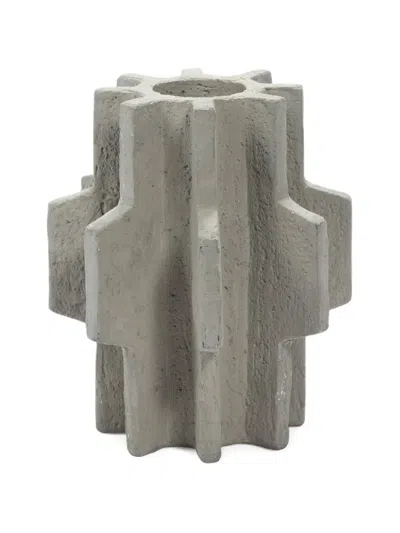 Serax Vase 01 Fck Faceted Vase In Gray