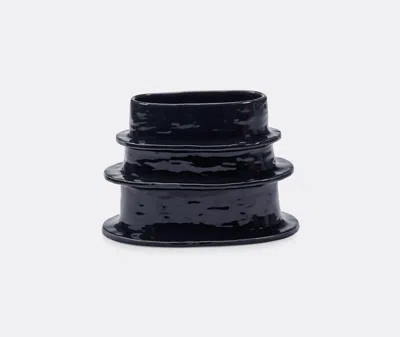 Serax Vases Blue Uni In Black