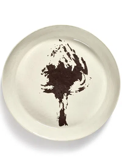 Serax White Feast Abstract Print Plate