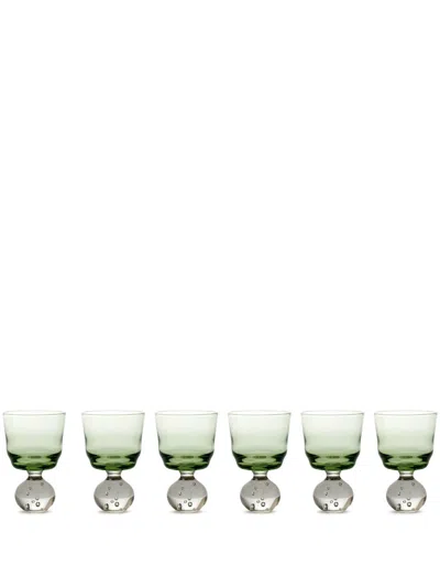 SERAX X BELA SILVA ETERNAL SNOW SMALL STEMMED GLASS (SET OF SIX)
