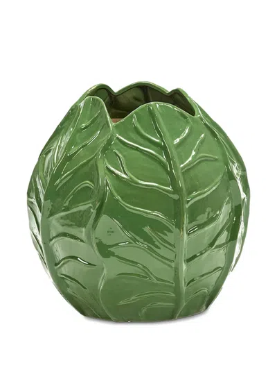 Serax X Daphne De Gheldere Terres De Rêves 07 Leaf-sculptural Vase In Green