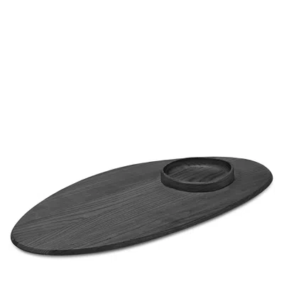 Serax X Kelly Wearstler Dune Tray With Bowl, Large In Black