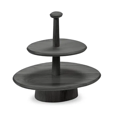Serax X Kelly Wearstler Dune Two Tier Server In Black