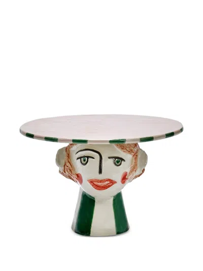 Serax X Marie Michielssen Tarte De Bobonne Sculpted Cake Stand In Multi