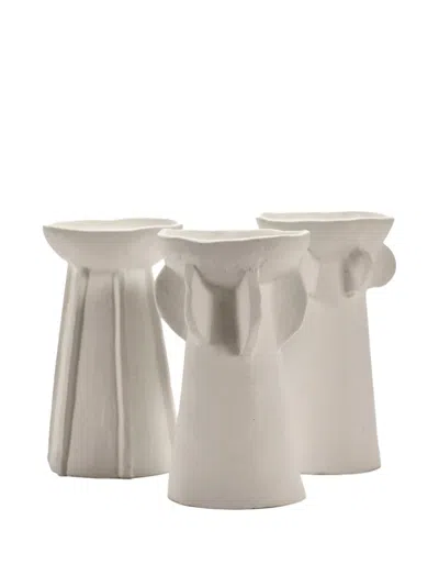 Serax X Marie Michielssen Vase (set Of Three) In Neutral