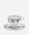 Serax X Marni Blossom Milk Midnight Flowers Cappuccino Cup And Saucer