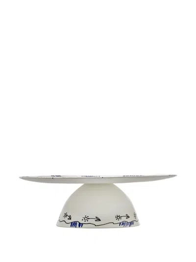 Serax X Marni Floral-print Cake Stand In White