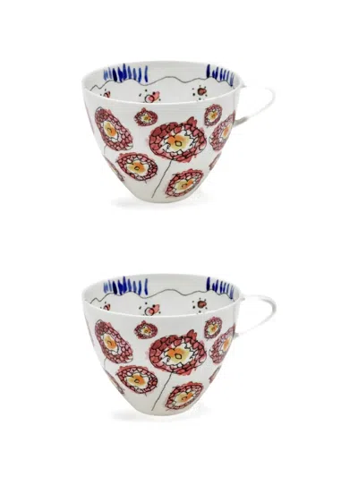 Serax X Marni Midnight Flowers Cappuccino Cup In White