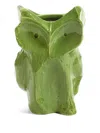 Serax X Marni Owl-shaped Ceramic Vase (19.5cmx19.5cmx30cm) In Green