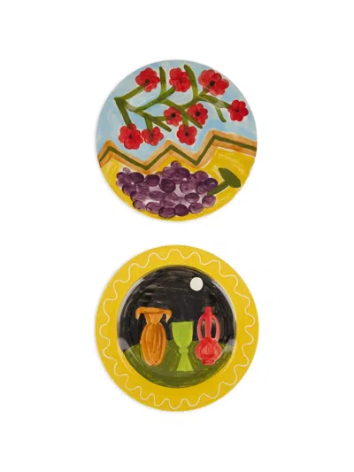 Serax X Shurleey Dreams Of Delicia Dinner Plates Set (set Of Two) In Yellow