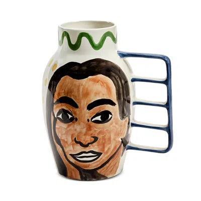 Serax X Shurleey Pijuayo Santiago De Borja Hand Painted Vase In Multi