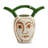 Serax X Shurleey Sapote Santiago De Borja Hand Painted Vase In Multi