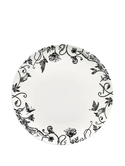 Serax X Tomorrowland Floral-print Plate (set Of Four) In White