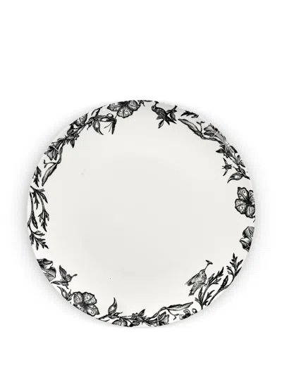 Serax X Tomorrowland Floral-print Plate (set Of Four) In White