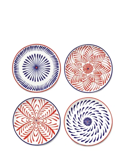 Serax X Waww La Table Bazaar Geometric-patterned Plates In Multi