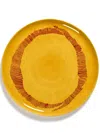 Serax Yellow Feast Swirl Stripe Plate In Yellow