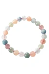 Seree Women's Pink / Purple Billie Beaded Jade Stone Bracelet - Multicolour, Pink & Purple In Pink Multi