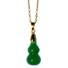 Seree Hulu Jade Stone Pendant Necklace In Green