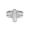 Seree Infinity Duo Bar Ring In White