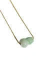 Seree Mini Bottle Jade Pendant Necklace In Light Green
