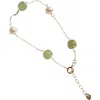 Seree Women's Olivia Jade Pearl Bracelet In Light Green