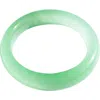 Seree Silk Collection Agave Classic Cyan Jade Stone Bangle In Green