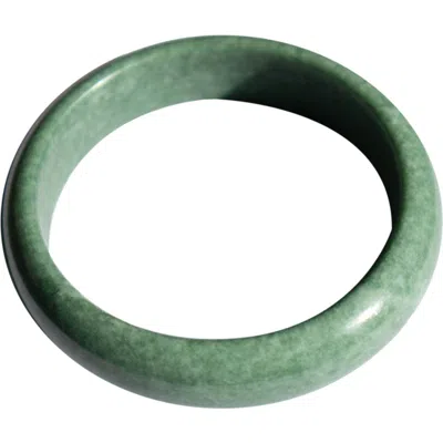 Seree Tennis Opaque Green Jade Stone Bangle