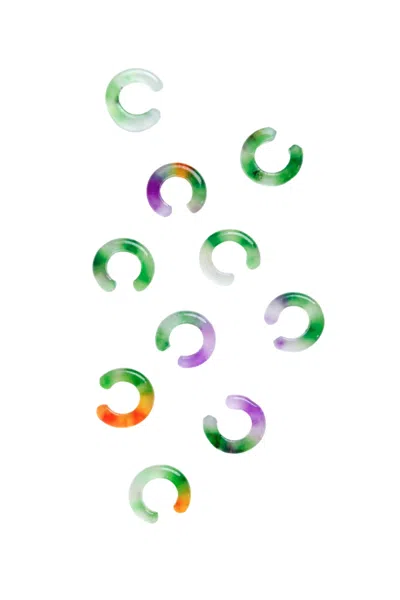 Seree Women's Abby Single Jade Cuff Earring In Light Green