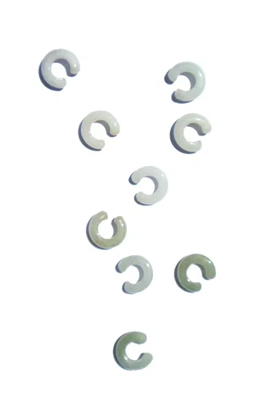 Seree Women's Abby Single Jade Cuff Earring In Off White In Multi