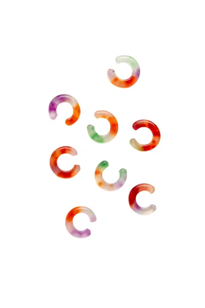 Seree Women's Abby Single Jade Cuff Earring In Orange