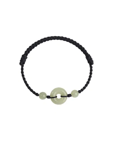 Seree Women's Baby Collection Peace Buckle Black Woven Baby Bracelet Anklet