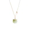Seree Women's Choupette Cat Green Jade Pendant Necklace In Green