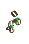 Seree Women's Gold Della Convertible Link Jade Earrings In Gold
