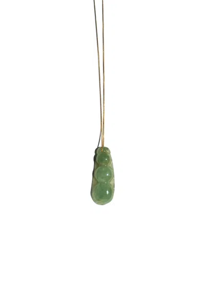 Seree Women's Green Edamame Jade Pendant Necklace