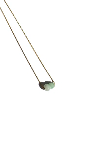 Seree Women's Green Mini Bottle Jade Pendant Necklace