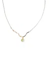 Seree Women's Isla Green Jade & Freshwater Pearl Necklace In Green