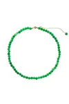 Seree Lime Green Jade Beaded Necklace