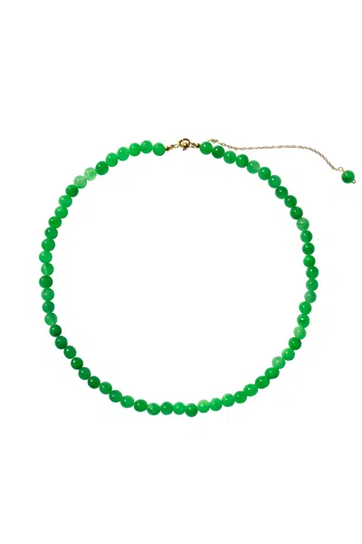 Seree Women's Lime Green Jade Beaded Necklace