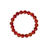 Seree Women's Manifest Collection Confidence Red Crystal Beaded Bracelet