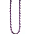 Seree Lilac Purple Jade Beaded Necklace