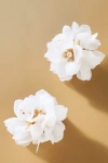 Serefina Floral Post Earrings In White