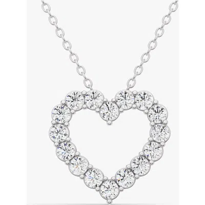 Sereia Official 14k Gold 0.5 Ct With Lab Diamonds Sereia's Heart Pendant In Orange