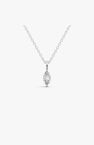 Sereia Official 14k Gold 0.75 Ct Lab Grown Round Marquise Shape Diamond Solitaire In White