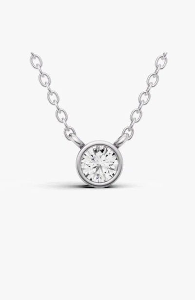 Sereia Official 14k Gold 0.75 Ct Lab-grown Diamond Solitaire Pendant In Metallic