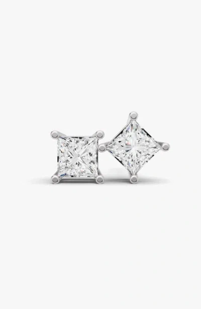 Sereia Official 14k Gold Studs 0.5 Ct Earrings Princess Solitaire In Pattern