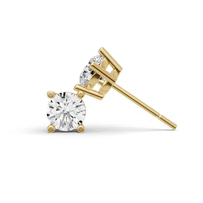 Sereia Official Women's 14k Gold 1 Ct Round Studs Earrings - Yellow Gold