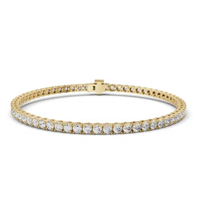 Sereia Official Women's 14k Gold Lab Diamonds 2 Carats Tennis Bracelet - Yellow Gold