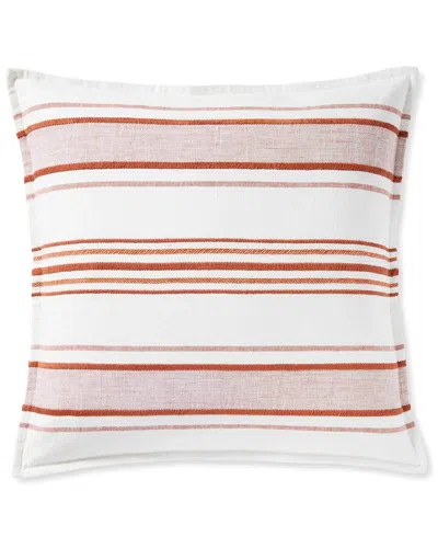 Serena & Lily Milos Linen Pillow Cover In Red