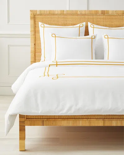 Serena & Lily Southport Duvet In Brown